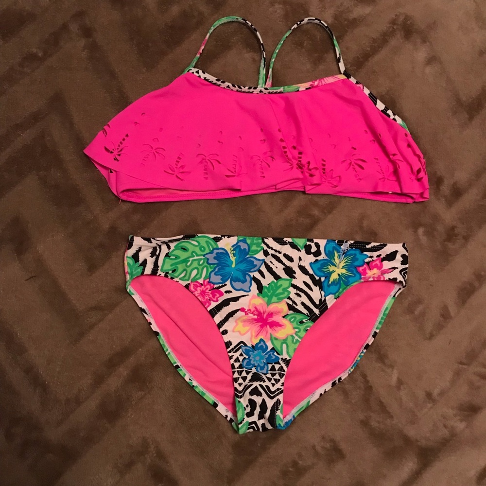 Girls Two Piece Swimsuit XL